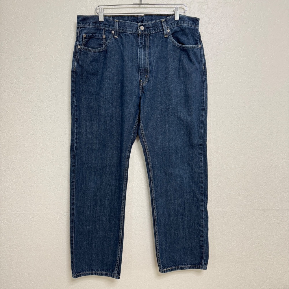 Levis 559 Relaxed Straight Jeans Mens 40x32 Dark Wash Denim Casual Workwear